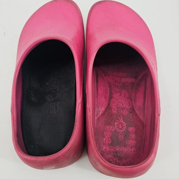 Birkenstock Super Birki Raspberry Rubber Clog Comfort Shoe Bubble Gum Pink 8 - Picture 6 of 8